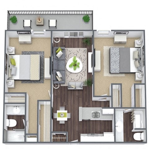 2x2C floor plan