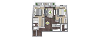 2x2D floor plan