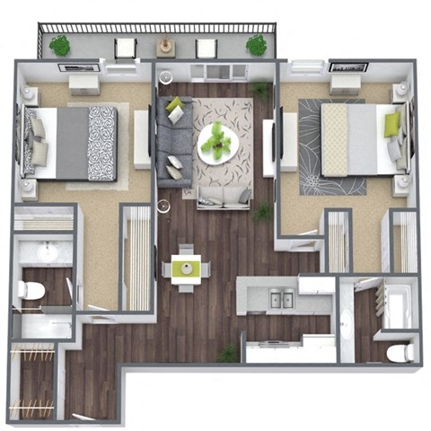 2x2D floor plan