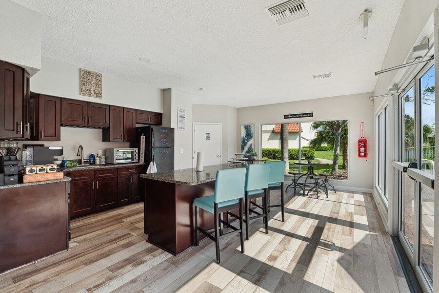 Clubhouse kitchenette