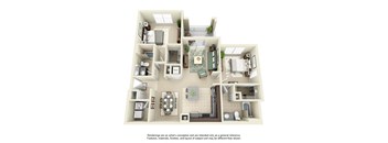 Barcelona 2x2 floor plan