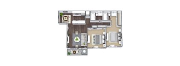 2x2 Floor Plan