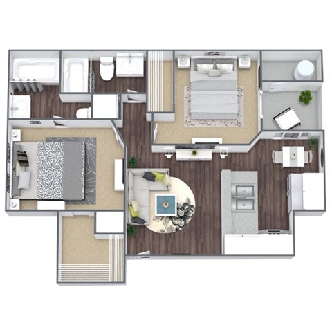 2x2 Floor Plan