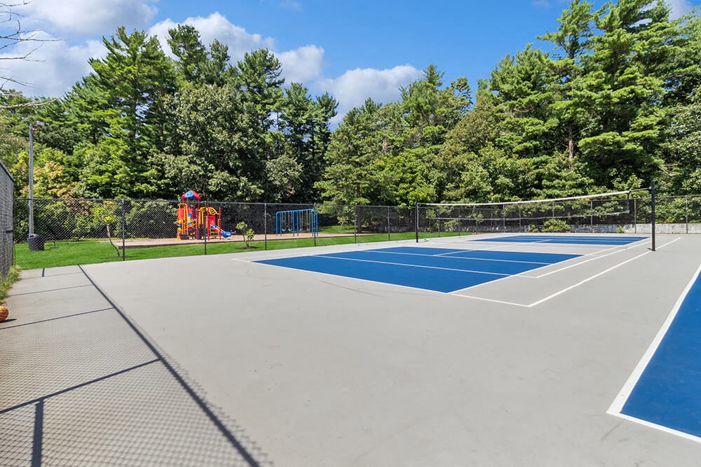 Community basketball courts