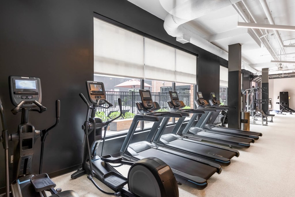 Fitness center with cardio equipment