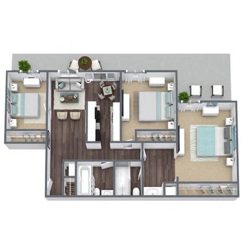3A 3D floor plan image