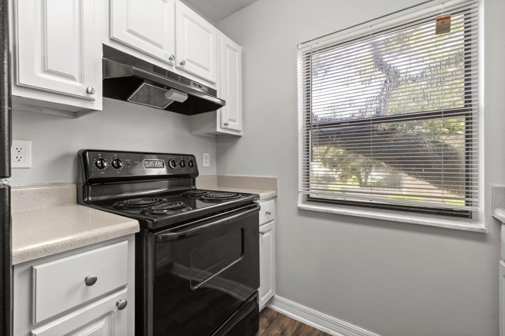 Model kitchen at Oasis at Bayside Apartments in Largo, FL