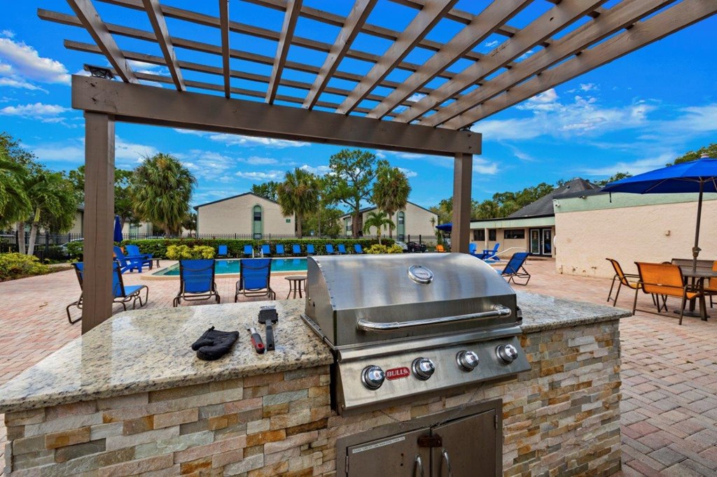 BBQ grill at Oasis at Bayside Apartments in Largo, FL