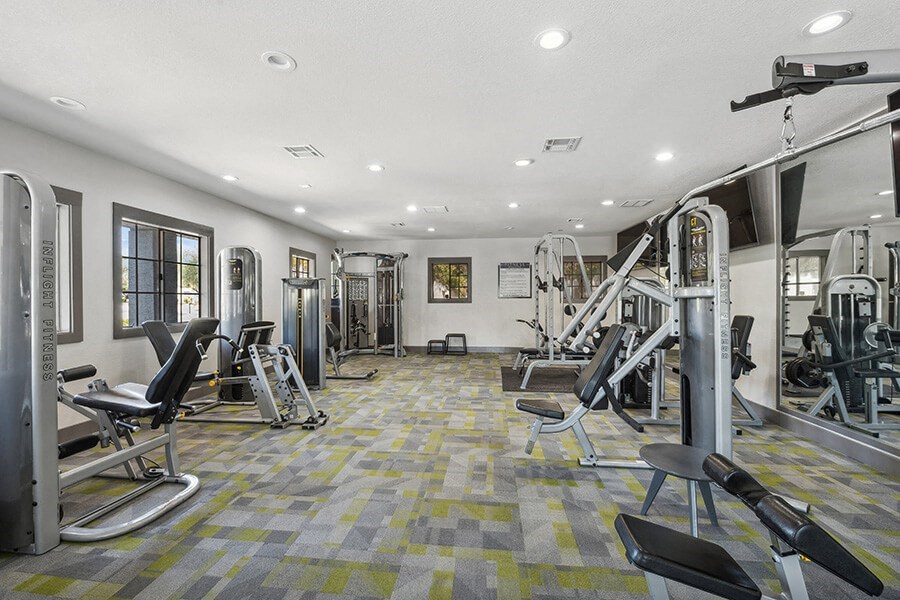 Community Fitness Center with Equipment at Array South Mountain, Phoenix, AZ, 85044