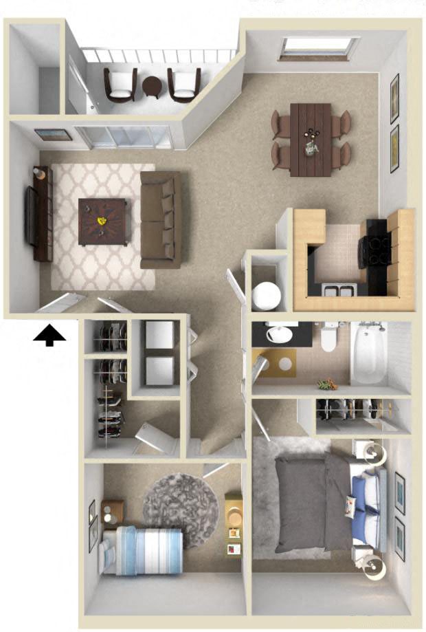 Two Bedroom One Bathroom Two Bedroom One Bathroom