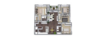 4-bedroom floor plan
