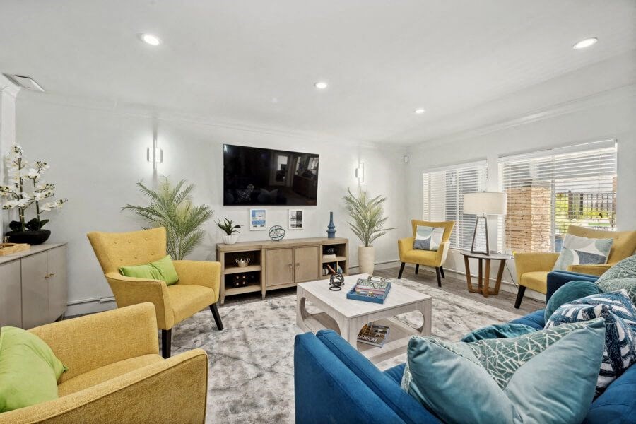 Clubhouse lounge area