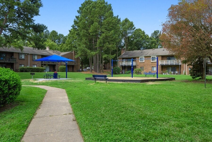 Walking path and landscape