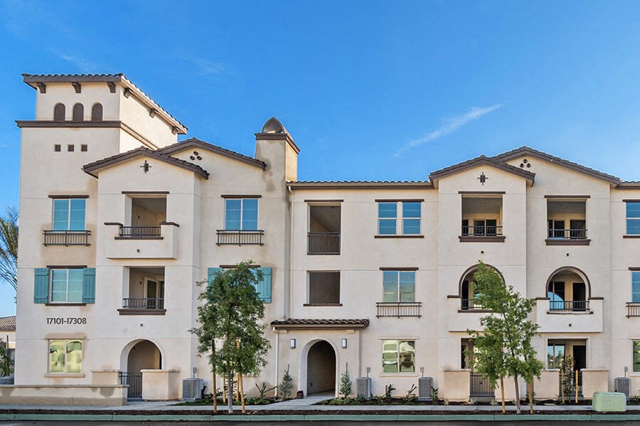 Apartment building exterior