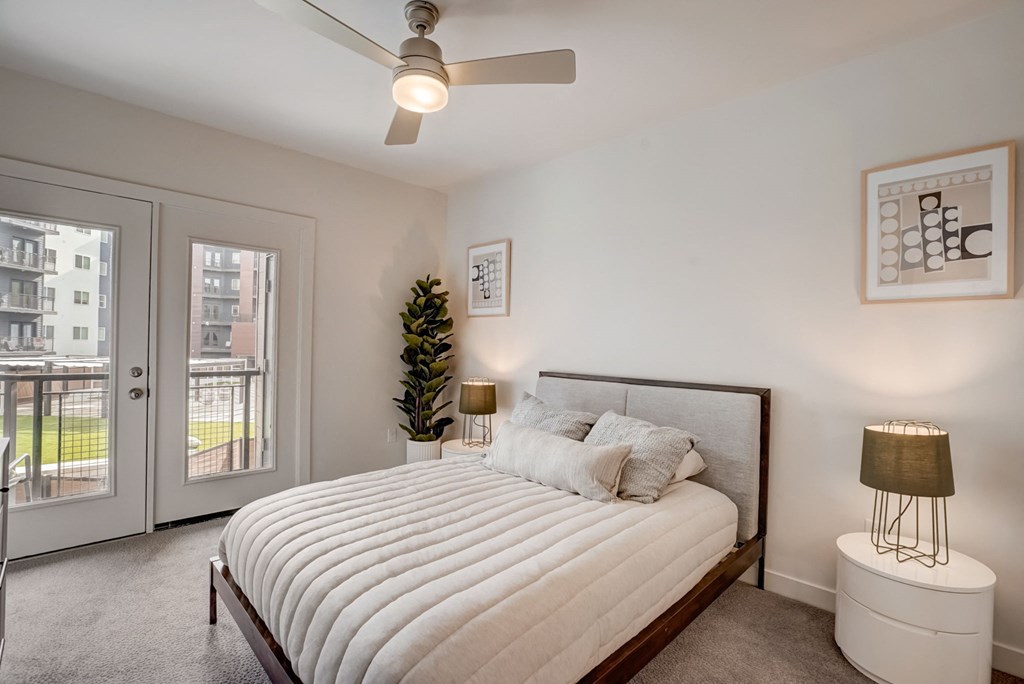 Model apartment bedroom