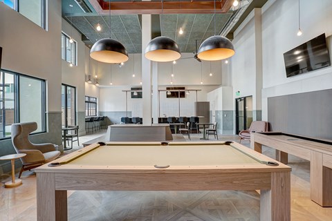 pool table in clubroom