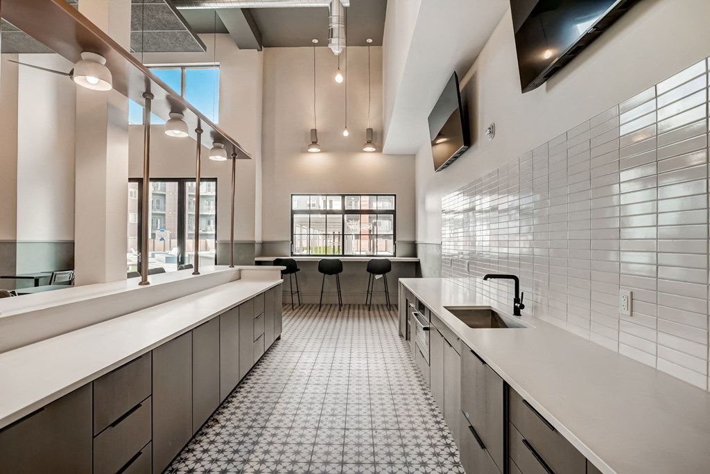 kitchen in clubhouse