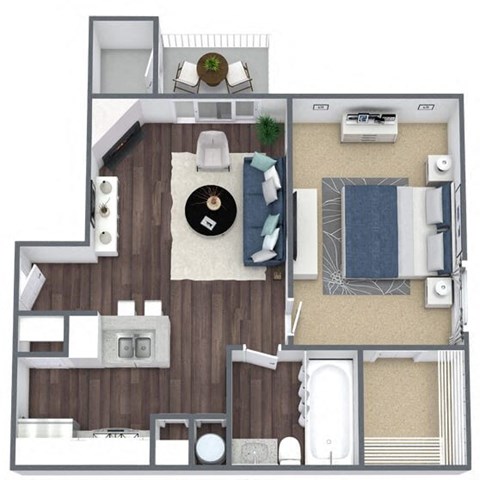 A1 3D Floor Plan Image