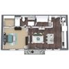 A1, 1-Bed 1-Bath Floor Plan, 673 SQFT