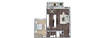 A1 3D floor plan image