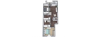 1 bedroom 1 bathroom floor plan