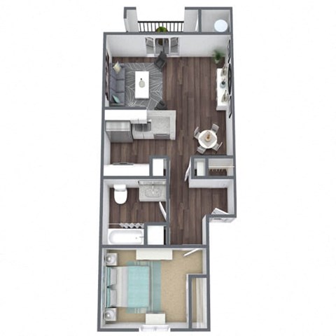 1 bedroom 1 bathroom floor plan