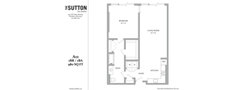 a floor plan of a bedroom apartment