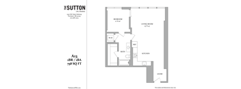 a floor plan of a bedroom apartment