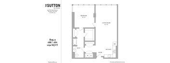 a floor plan of a bedroom apartment