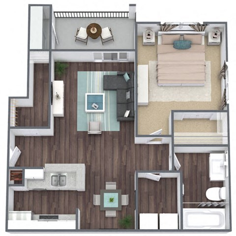 A1G 3D Floor Plan