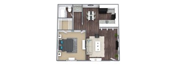 A1 Floor Plan 3D Image