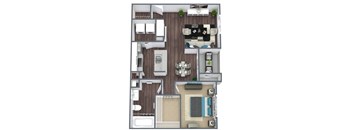 A2 3D Floor Plan