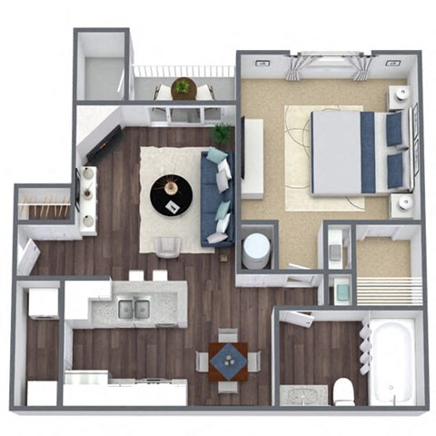 A2 3D Floor Plan Image
