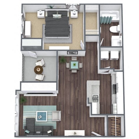 A2 3D Floor Plan