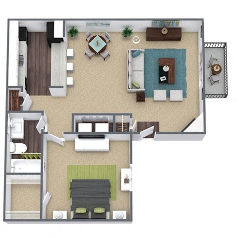 A2 Floorplan 3D Image