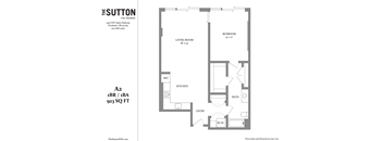 a floor plan of a bedroom apartment