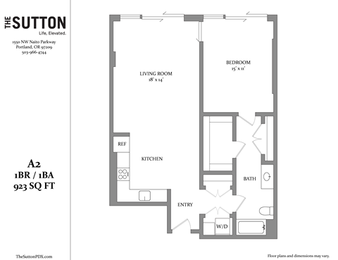 a floor plan of a bedroom apartment