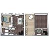 A3 Loft, 1-Bed 1-Bath Floor Plan, 950 SQFT