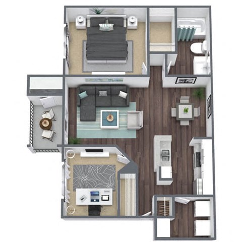 A3GR 3D Floor Plan