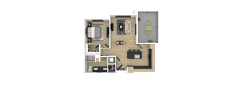 Scottsdale A3 3D Floor Plan
