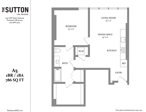 a floor plan of a bedroom apartment