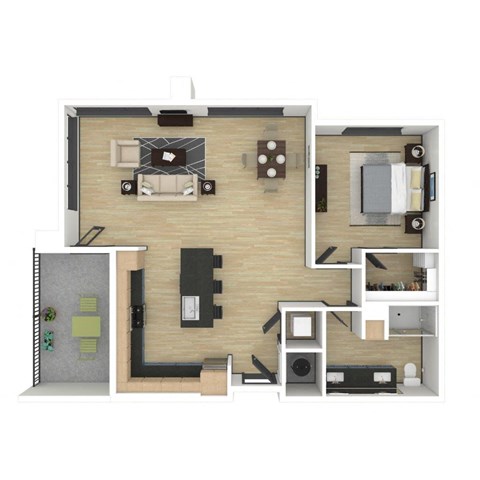 1 bedroom 1 bathroom floor plan