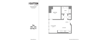 the floor plan of the suite