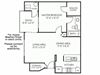 1 Bedroom 1 Bathroom Floor Plan