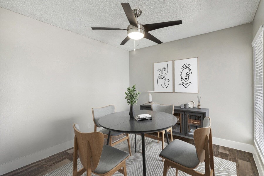 Model apartment dining room