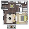 Addison Floor Plan 3D Image