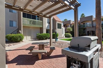 Outdoor lounge and BBQ area