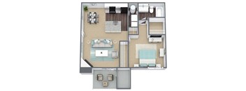 Albemarle Floor Plan 3D Image