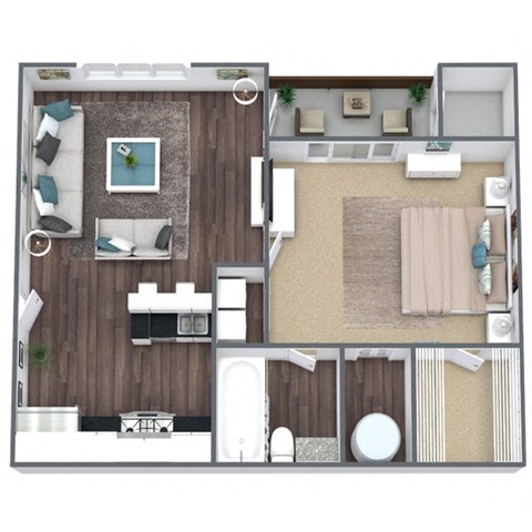 Aster Floor Plan 3D Image
