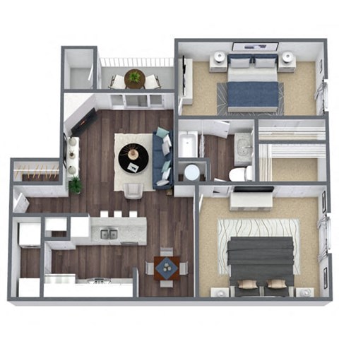 B1 3D Floor Plan Image